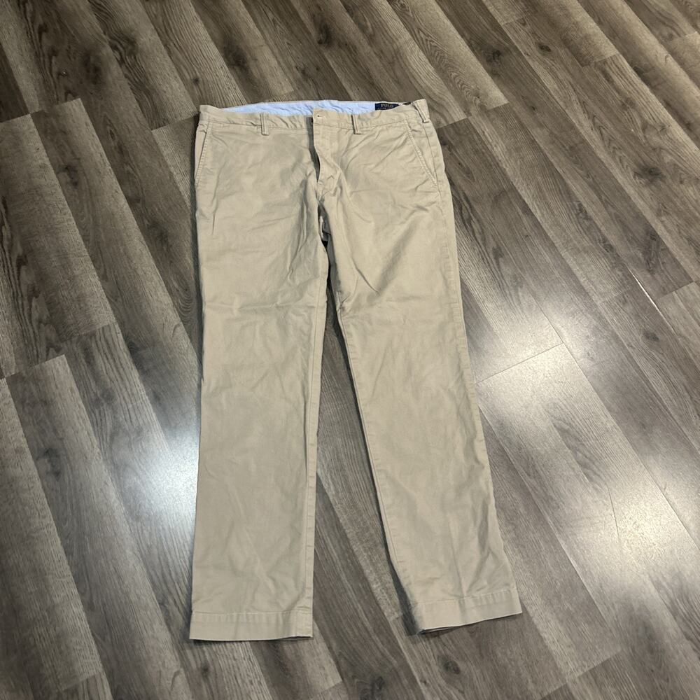 Men’s Ralph Lauren Polo Khaki Pants 36/32 Stretch Slim Fit
